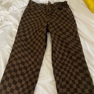 H&M checkered jeans
